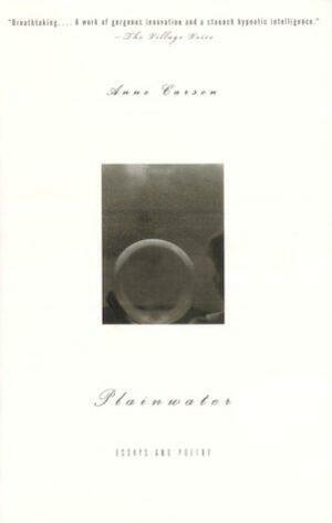 Plainwater: Essays And Poetry by Anne Carson