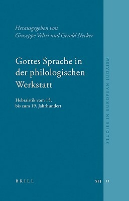 Gottes Sprache in Der Philologischen Werkstatt: Hebraistik Vom 15. Bis Zum 19. Jahrhundert by Giuseppe Veltri, Gerold Necker