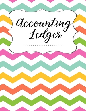 Accounting Ledger: Expense Tracker Small Business Accounting Book Bookkeeping Budgeting Chevron Design by E. Smith