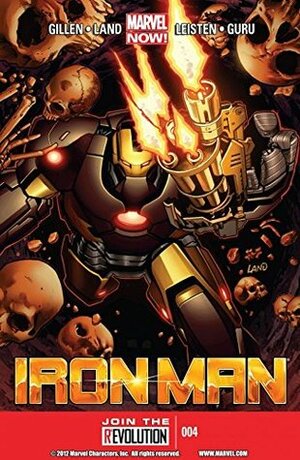 Iron Man #4 by Greg Land, Jay Leisten, GURU-eFX, Kieron Gillen