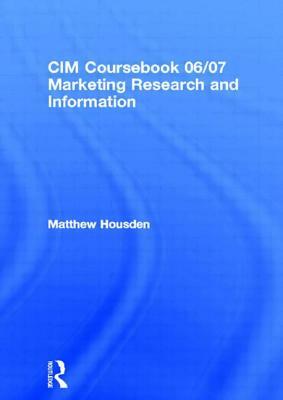 Marketing Research and Information by Matthew Housden