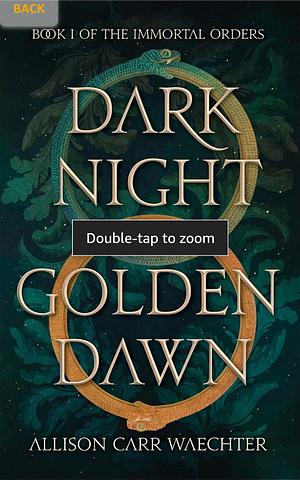 Dark Night Golden Dawn  by Allison Carr Waechter