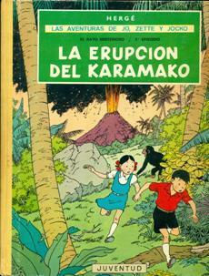 La erupción del Karamako by Hergé