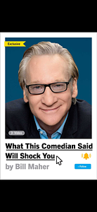 What This Comedian Said Will Shock You by Bill Maher