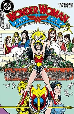 Wonder Woman (1987-2006) #1 by Bruce Patterson, Jan Duursema, Bard Rausch, Bob McLeod, Tom Jones, Palmer Worley, Brian Bolland, Julia Lacquement, Cara Sherman-Tereno, William Messner-Loebs, Julianna Ferriter, John Bolton, Neil Vokes, Tom Grummett, Dan Littleford, Leslie Sternbergh, Arthur Adams, Lee Marrs, Ross Andru, Mark Farmer, Chris Marrinan, Helen Vesik, Shelly Eiber, Jill Thompson, Mindy Newell, Len Wein, Greg Potter, Cynthia Martin, José Luis García-López, John Stracuzzi, Curt Swan, George Pérez, Chris Marriman, Lee Moder, Trina Robbins, Tatjana Wood, Adrienne Roy, Colleen Doran, Ramona Fradon, Carol Lay, Will Blyberg, Carl Gafford, Michele Wolfman