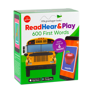 Read Hear & Play: 600 First Words (6 First Word Books & Downloadable Apps!) by Little Grasshopper Books