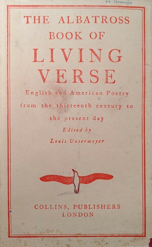 The Albatross Book of Living Verse by Louis Untermeyer