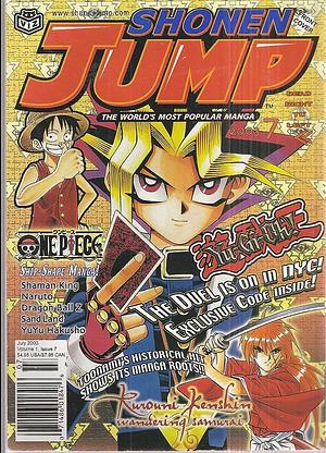 Shonen Jump July 2003, Vol. 1, Issue 7 by Eiichiro Oda, Masashi Kishimoto, Kazuki Takahashi, Hiroyuki Takei, Akira Toriyama, Yoshihiro Togashi