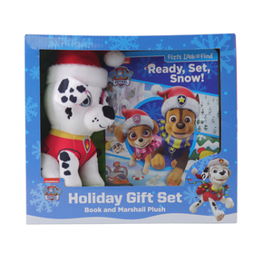 Nickelodeon Paw Patrol: Ready, Set, Snow! Holiday Gift Set: Book and Marshall Plush by Pi Kids