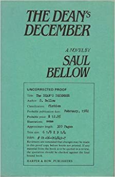 The Dean's December by Saul Bellow