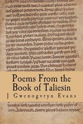 Poems From the Book of Taliesin by Taliesin, J. Gwenogvryn Evans