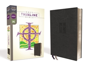 Nrsv, Thinline Bible, Leathersoft, Black, Comfort Print by The Zondervan Corporation