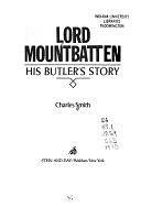 Lord Mountbatten: His Butler's Story by Charles Smith