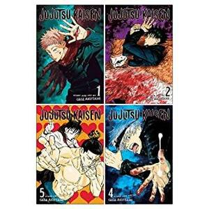 Jujutsu Kaisen Series Vol 1 2 4 5: 4 Books Collection Set by Gege Akutami by Gege Akutami, Gege Akutami