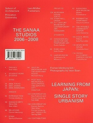 The SANAA Studios: Learning from Japan: Single Story Urbanism by Florian Idenburg