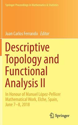 Descriptive Topology and Functional Analysis II: In Honour of Manuel López-Pellicer Mathematical Work, Elche, Spain, June 7-8, 2018 by 