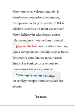 Valheenpaljastajan käsikirja by Johanna Vehkoo