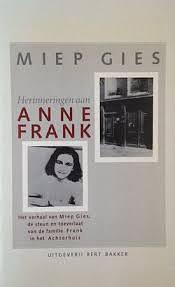 Herinneringen aan Anne Frank by Miep Gies