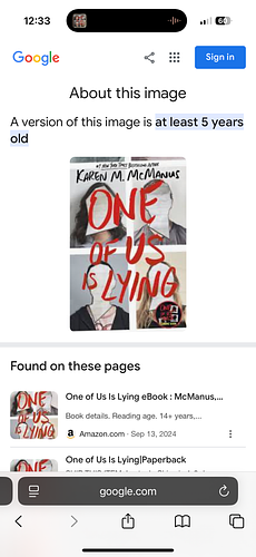 One of us is Lying by Karen M. McManus
