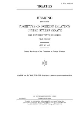 Treaties by Committee on Foreign Relations (senate), United States Congress, United States Senate