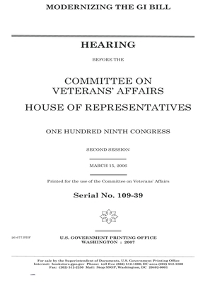 Modernizing the GI Bill by Committee On Veterans (house), United St Congress, United States House of Representatives