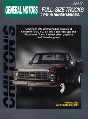 Chevrolet Pick-Ups, 1970-79 by Chilton Publishing, The Nichols/Chilton, Chilton Automotive Books