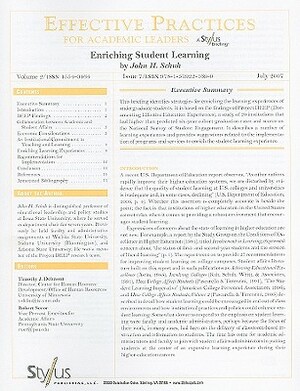 Enriching Student Learning: Issue 7 by John H. Schuh