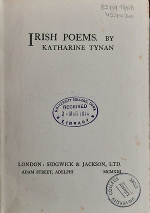 Irish Poems by Katherine Tynan