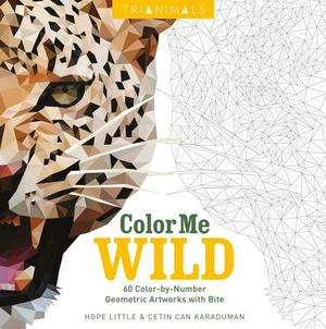 Trianimals: Color Me Wild: 60 Color-By-Number Geometric Artworks with Bite by Cetin Can Karaduman, Hope Little