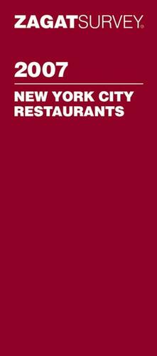 Zagat New York City Restaurants by Larry Cohn, Carol Diuguid, Zagat Survey