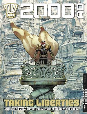 2000 AD Prog 2316 - Taking Liberties by Kenneth Niemand, Mike Carroll, Steve Yeowell, Dan Abnett, Clint Langley, Pat Mills, Nicolò Assirelli, Honor Vincent, Mark Harrison, Jake Lynch