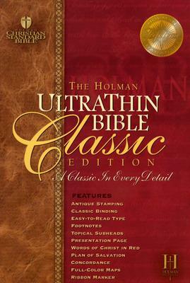 Ultrathin Reference Bible-Hcsb-Classic by 