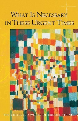 What Is Necessary in These Urgent Times: (cw 196) by Rory Bradley, Rudolf Steiner