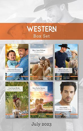 Western Box Set July 2023: The Maverick's Surprise Son / A Cowboy Summer / Seven Birthday Wishes / Falling for the Cowboy Doc / Their Secret Twins / The Firefighter's Family Secret by Christine Rimmer, Tara Taylor Quinn, Lisa Childs, Mary Anne Wilson, Cari Lynn Webb, Melissa Senate