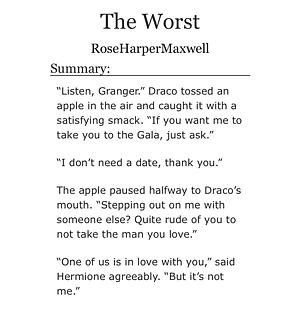 The Worst by RoseHarperMaxwell