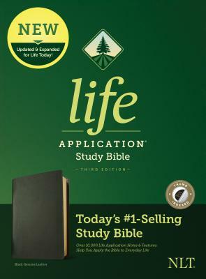 NLT Life Application Study Bible, Third Edition (Genuine Leather, Black, Indexed) by 