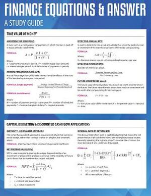 Finance Equations & Answers by Jared Brown