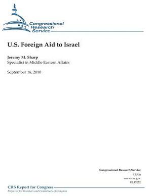 U.S. Foreign Aid to Israel by Jeremy M. Sharp, Congressional Research Service