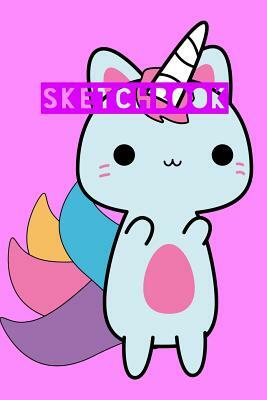 Sketchbook: Unicorn Cat Cute Kawaii Pink Design by Frasier Cheng-Binns