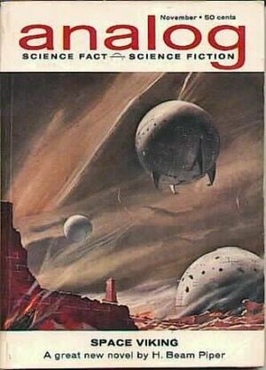 Analog Science Fiction and Fact, 1962 November by William Carroll, Randall Garrett, E.M. Clinton, Robert F. Young, H. Beam Piper, John Eric Holmes, John W. Campbell Jr.