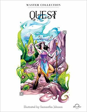 Quest: Stress Relieving Adult Coloring Book, Master Collection by Samantha Johnson, Blue Star Press