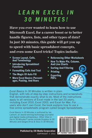 Excel Basics In 30 Minutes by Ian Lamont