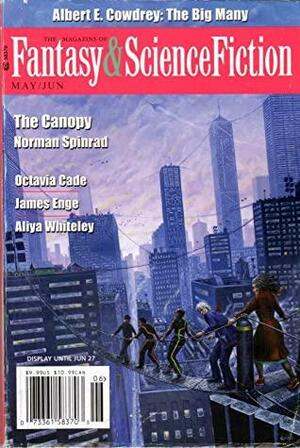 The Magazine of Fantasy & Science fiction May/June 2022 (Vol 142, No 5 & 6) by Mark H. Huston, Octavia Cade, John Wiswell, Paul Di Filippo, Oluwatomiwa Ajeigbe, P.H. Lee, Ai Jiang, Jae Steinbacher, Julia August, Sheree Renée Thomas, Aliya Whiteley, Jerry Oltion, Jennifer Hudak, Julie Le Blanc, Charles de Lint, Shreya Ila Anasuya, James Enge, Albert E. Cowdrey, Fawaz Al-Matrouk, Norman Spinrad, Karin Lowachee, Taemumu Richardson, S.R. Mande