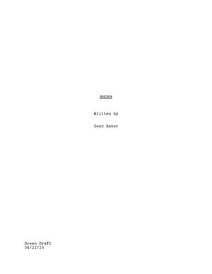 Anora Screenplay by Sean Baker