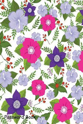 Password Book: Include Alphabetical Index with Abstract Flower by 