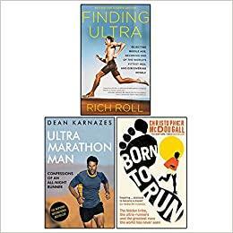 Finding Ultra, Ultramarathon Man, Born To Run 3 Books Collection Set by Christopher McDougall, Rich Roll, Dean Karnazes
