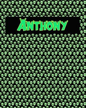 120 Page Handwriting Practice Book with Green Alien Cover Anthony: Primary Grades Handwriting Book by Sheldon Franks
