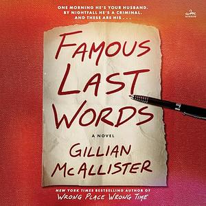 Famous Last Words by Gillian McAllister