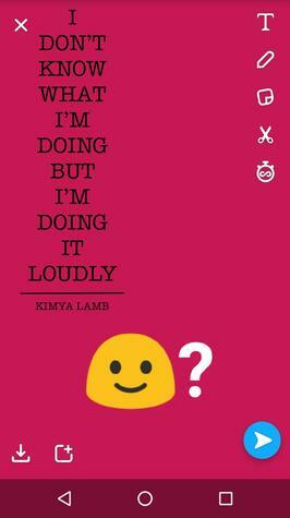 I Don't Know What I'm Doing But I'm Doing It Loudly by Kimya Lamb