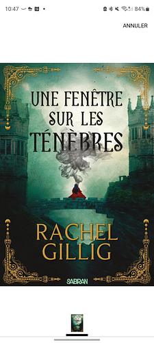 Une fenêtre sur les ténèbres by Benjamin Peylet, Rachel Gillig